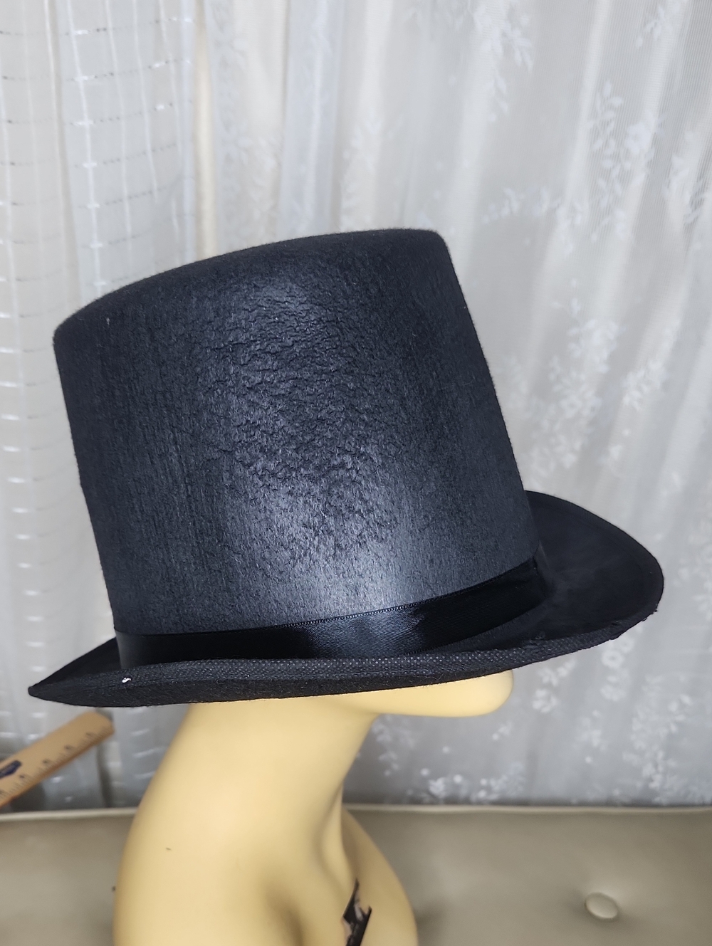 Vel-Felt Top Hat (black) Unisex Halloween Costume